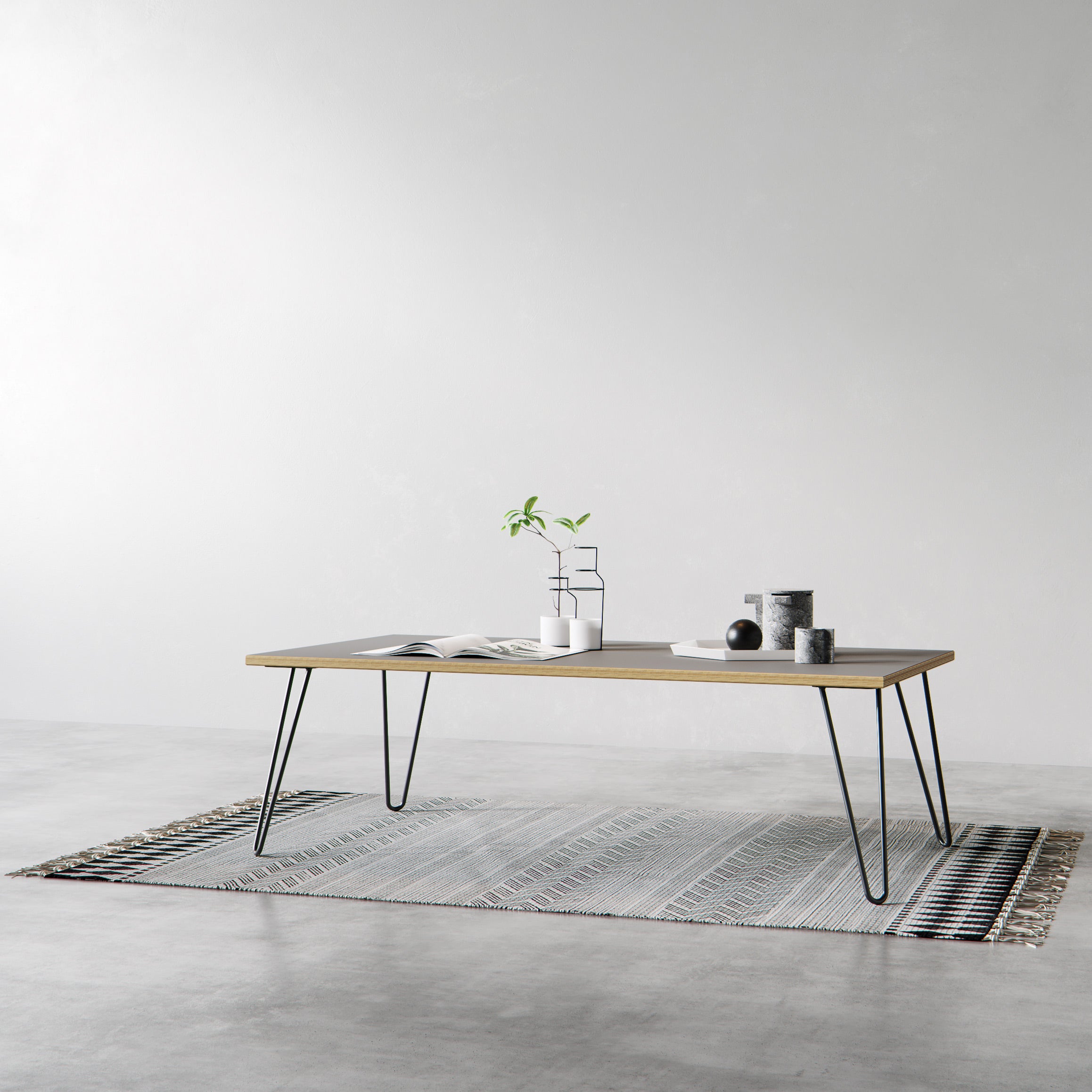 Table basse en epingle a cheveux